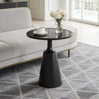 Christopher Knight Home Viviana Table d'appoint ronde moderne en fer
