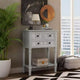 23.7in Narrow Console Table with 3 Drawers and Shelf, Sofa Table for Small Space Entryway or Living Room