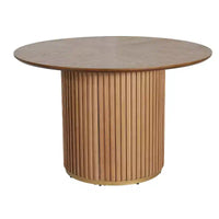 Ensemble de salle à manger rond moderne 5 pièces Christopher Knight Home Shankar avec chaises rembourrées en bois d'hévéa