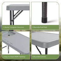 Table de nettoyage de poisson pliante Karl Home de 113,8 cm pour terrasse