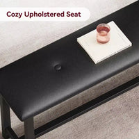 Ensemble table de salle à manger pour 4, table de cuisine avec bancs, ensemble table de salle à manger rectangulaire avec 2 bancs rembourrés, ensemble table de salle à manger 3 pièces pour petits espaces