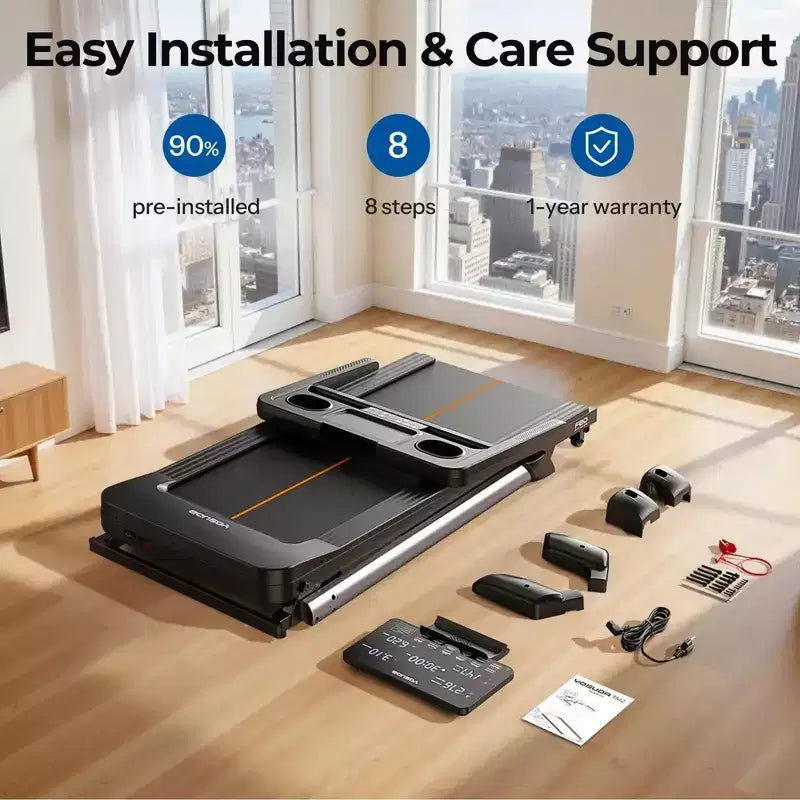 Tapis de course pliable YOSUDA TM2 avec moteur brushless silencieux, exercice d'intérieur pour femmes/hommes