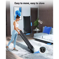 DeerRun Q2 Tapis de marche compact 7 % d'inclinaison pour bureau avec application et affichage LED, bande de 38*90cm