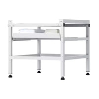 Support pour machine à laver VEVOR, socle pour laveuse 123 x 63,5 cm, capacité de charge de 267 kg, 4 pieds réglables, argenté