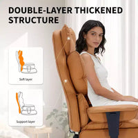 Chaise de bureau grande taille avec repose-pieds, chaise de direction à dossier haut, inclinaison 155, coussin de soutien lombaire, chaises gaming en similicuir pour la maison