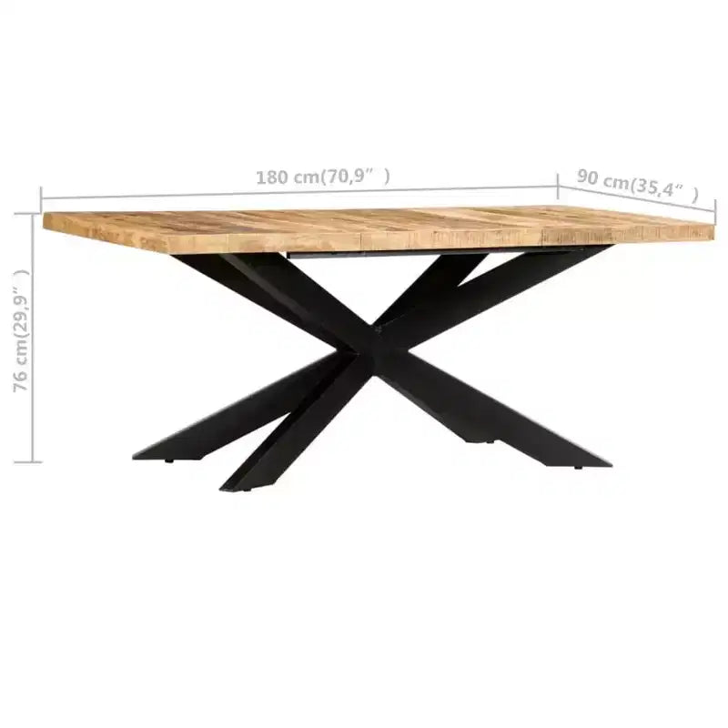 vidaXL Table de salle à manger - bois massif récupéré