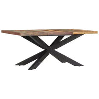 vidaXL Table de salle à manger - bois massif récupéré