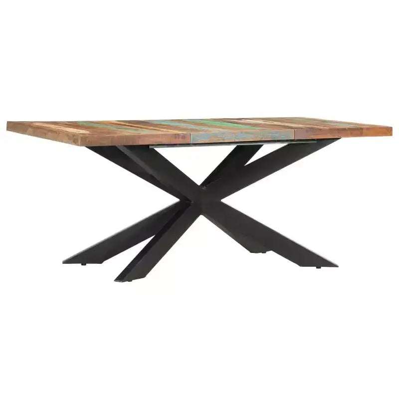 vidaXL Table de salle à manger - bois massif récupéré