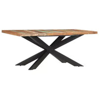 vidaXL Table de salle à manger - bois massif récupéré