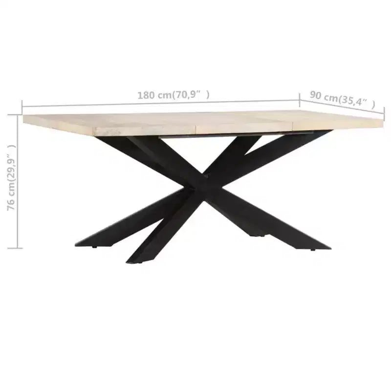 vidaXL Table de salle à manger - bois massif récupéré