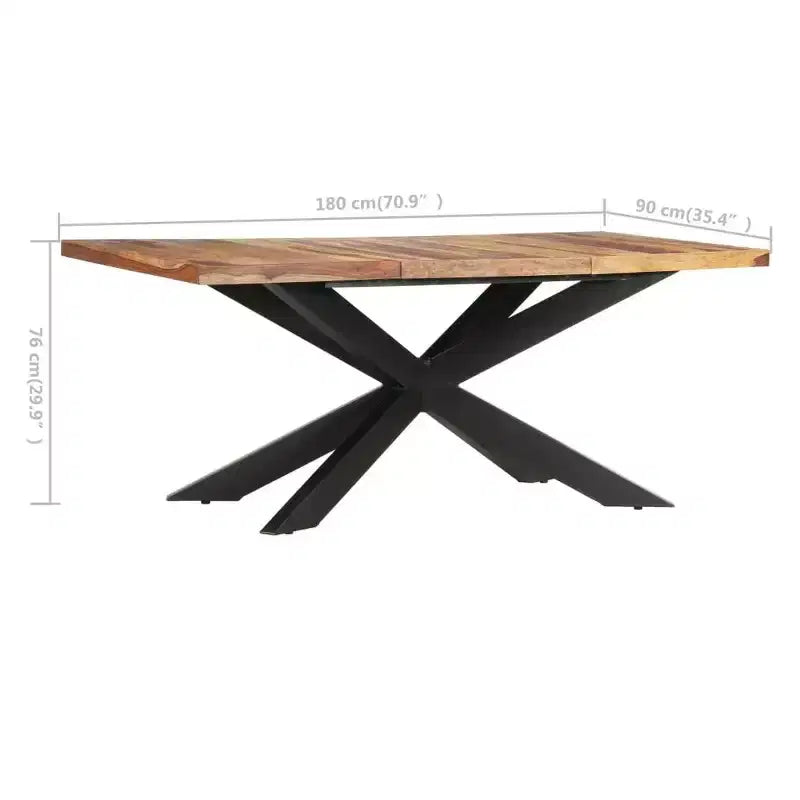 vidaXL Table de salle à manger - bois massif récupéré