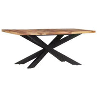 vidaXL Table de salle à manger - bois massif récupéré