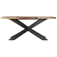 vidaXL Table de salle à manger - bois massif récupéré