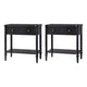 Godefroy 26 Tall 1-Drawer End Table Set of 2 | HULALA HOME-WALNUT