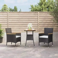 vidaXL Ensemble de bistrot de jardin en résine tressée Ensemble de bistrot moderne de taille moyenne