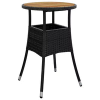 vidaXL Ensemble de bistrot de jardin en résine tressée Ensemble de bistrot moderne de taille moyenne