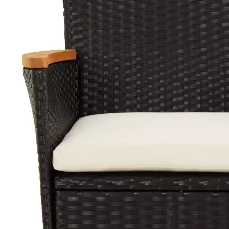 vidaXL Ensemble de bistrot de jardin en résine tressée Ensemble de bistrot moderne de taille moyenne