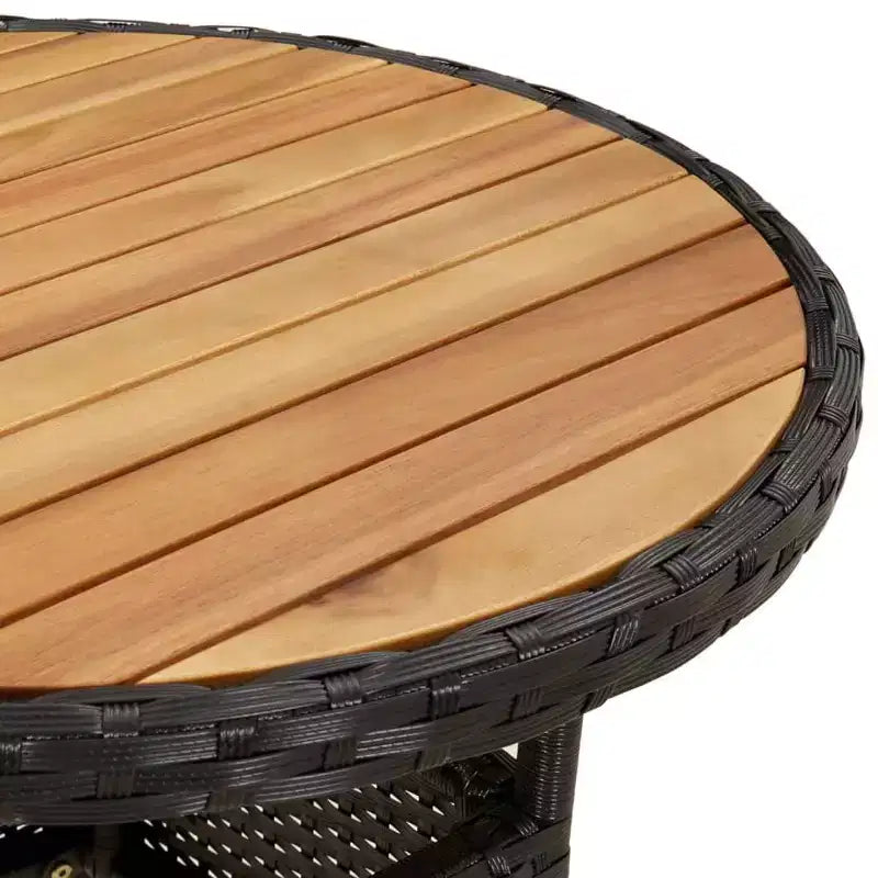 vidaXL Ensemble de bistrot de jardin en résine tressée Ensemble de bistrot moderne de taille moyenne