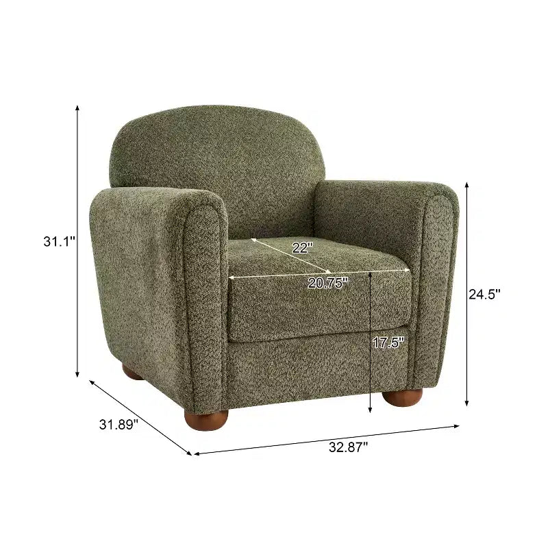 Christopher Knight Home Yannis Fauteuil d'appoint moderne rembourré en bois avec accoudoirs Rom (lot de 2)