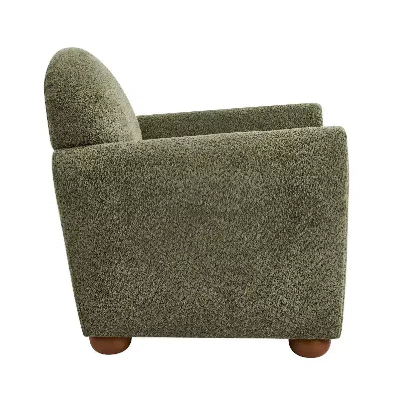 Christopher Knight Home Yannis Fauteuil d'appoint moderne rembourré en bois avec accoudoirs Rom (lot de 2)