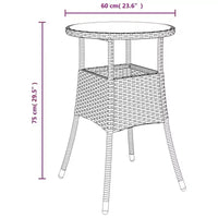 vidaXL Ensemble bistro de jardin