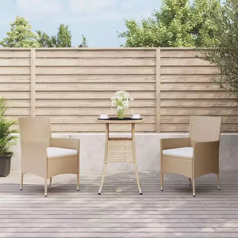 vidaXL Ensemble bistro de jardin