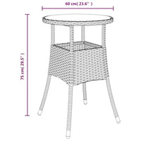 vidaXL Ensemble bistro de jardin