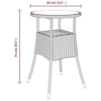 vidaXL Ensemble bistro de jardin