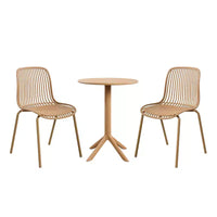 Christopher Knight Home Marisol, ensemble bistro de 3 pièces en fer et plastique, pour l'extérieur
