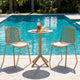 Christopher Knight Home Marisol Outdoor 3 Piece Iron and Plastic Bistro Set