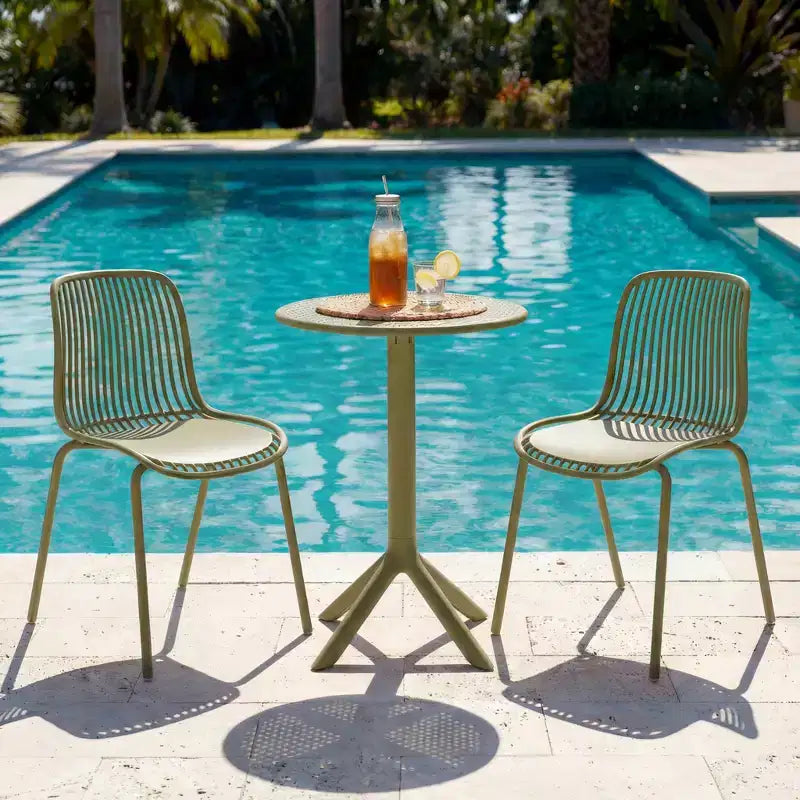 Christopher Knight Home Marisol, ensemble bistro de 3 pièces en fer et plastique, pour l'extérieur