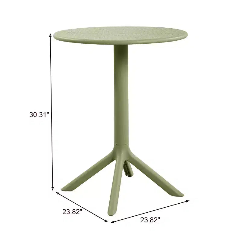 Ensemble de bistro 3 pièces Colette en plastique résistant aux intempéries Christopher Knight Home