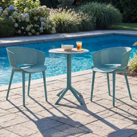 Ensemble de bistro 3 pièces Colette en plastique résistant aux intempéries Christopher Knight Home