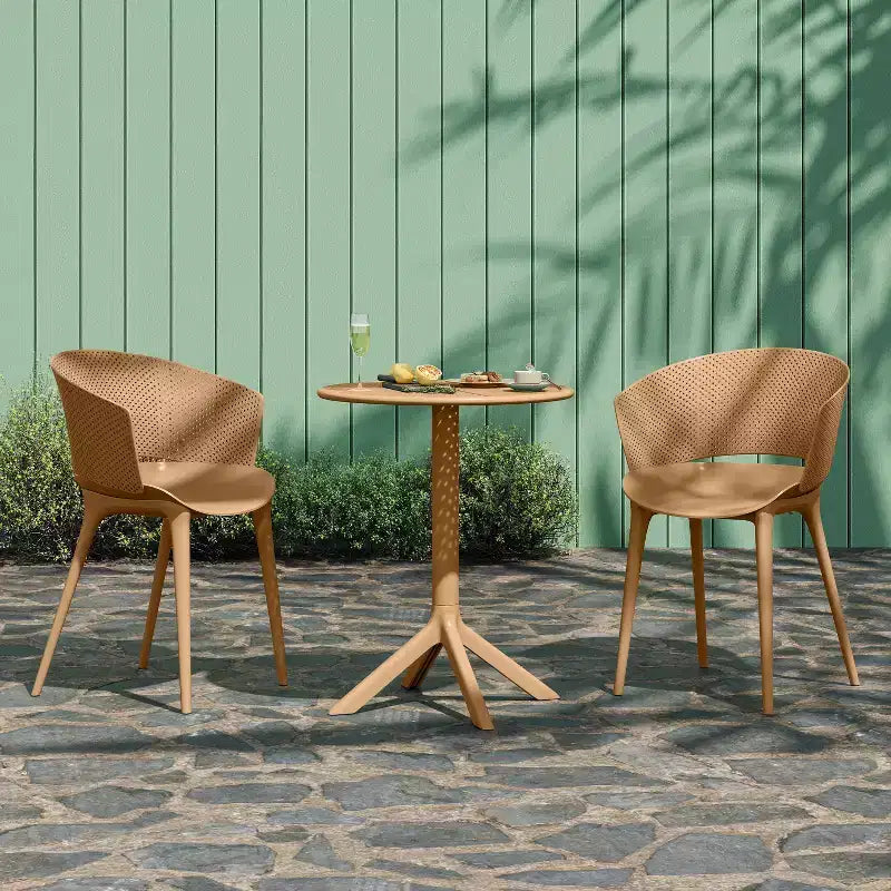 Christopher Knight Home Colette 3 Piece Outdoor Weather-Resistant Plastic Bistro Set