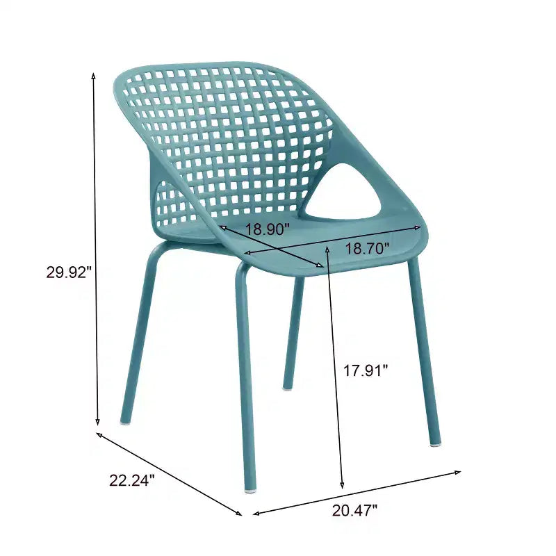Ensemble de bistro d'extérieur 3 pièces en fer et plastique Kevork de Christopher Knight Home