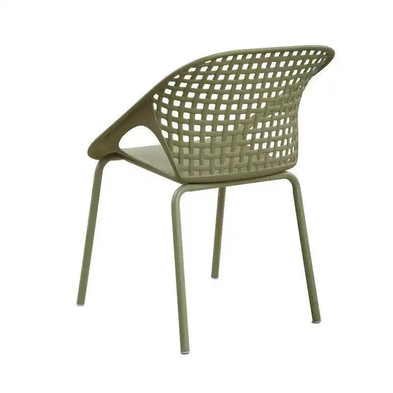 Ensemble de bistro d'extérieur 3 pièces en fer et plastique Kevork de Christopher Knight Home