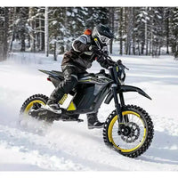 ECOLEAP Moto électrique tout-terrain 3500 W pour adolescents et adultes, 60 km/h, batterie 48 V 21 Ah, autonomie jusqu'à 88 km, 180 kg, 13 ans et plus