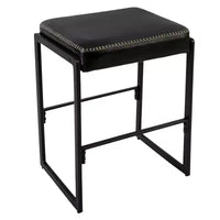 Tabourets de bar hauteur comptoir, Tabouret de maquillage à cadre métallique, Coussin épais, pour Salon, Salle à manger
