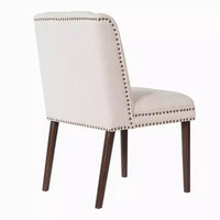 Christopher Knight Home Delph Chaises de salle à manger modernes rembourrées avec pieds en bois d'hévéa (lot de 2)