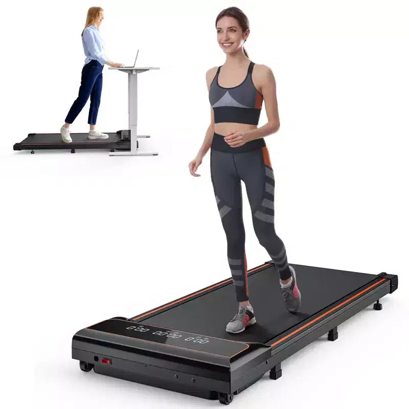 NAYSAYE Tapis de marche silencieux pour cardio en intérieur, pour la maison et le bureau, noir, 42,2*19,2*3,58