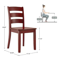 Chaises de salle à manger en bois à barreaux Lexington (lot de 2) - iNSPIREQ
