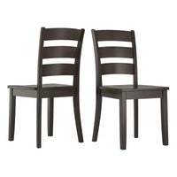 Lexington Ladder Back Wood Dining Chairs (Set of 2) - iNSPIREQ