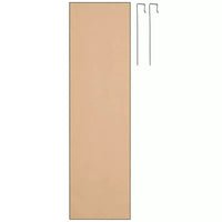 Americanflat Miroir de porte 15x51 - Miroir pleine longueur à suspendre avec cadre en bois composite - Miroir moderne pour salon - Miroirs muraux décoratifs