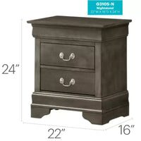 Table de Chevet Rectangulaire en Bois HomeStock pour Salon et Chambre à Coucher