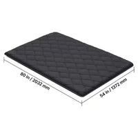 Tapis Tatami Japonais VEVOR, Matelas Tatami Japonais Pliable Grand Format, Matelas Futon avec Sac de Rangement, Tapis de Sol 9 Couches, 203 x 137 x 8,9 cm, Noir