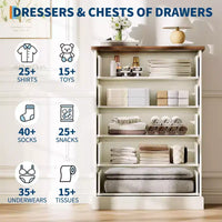 Commode de chambre à 5 tiroirs, armoire verticale en bois, avec poignées en métal, adaptée aux appartements, chambres à coucher, salons et salles à manger.