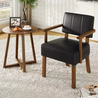 Fauteuil d'appoint moderne avec cadre en bois pour salon, chambre et salle à manger