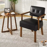 Fauteuil d'appoint moderne avec cadre en bois pour salon, chambre et salle à manger