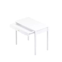 Coiffeuse bureau de maquillage blanche avec tiroir, bureau d'écriture compact, table console d'entrée de rangement (table seule incluse) - ModernLuxe