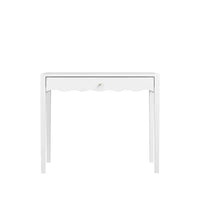 Coiffeuse bureau de maquillage blanche avec tiroir, bureau d'écriture compact, table console d'entrée de rangement (table seule incluse) - ModernLuxe